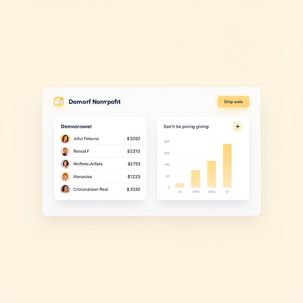 Cadence dashboard showing prioritized mid-level donors and giving trends